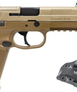 FN FNX-45 Tactical Flat Dark Earth .45 ACP 5.3" Barrel 15-Rounds w/ Holosun 407C, 5 Mags