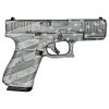 Glock 19 Gen 5 Custom "Distressed Flag - Grey" 9mm 4.02" Barrel 15-Rounds