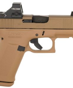 Glock G43X MOS Flat Dark Earth 9mm 3.4" Threaded Barrel 10-Rounds w/ Holosun HS 407K