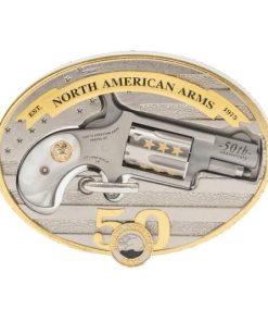 North American Arms Mini-Revolver 50th Anniversary Stainless / Gold .22 LR 1.125" Barrel 5-Rounds